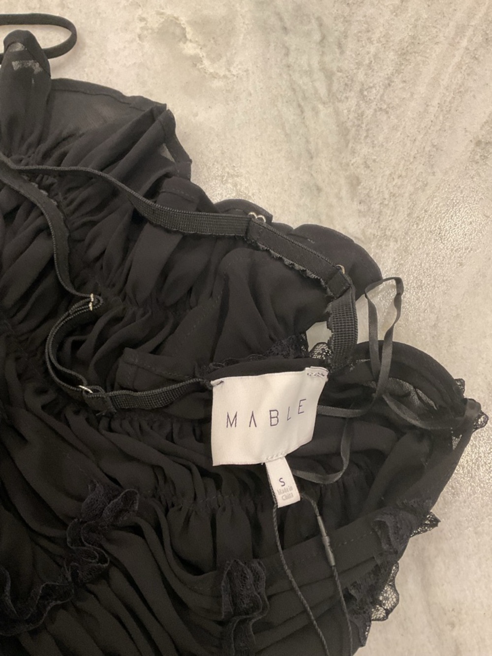 Black Sheer Tiered Maxi Skirt - Picture 14 of 16